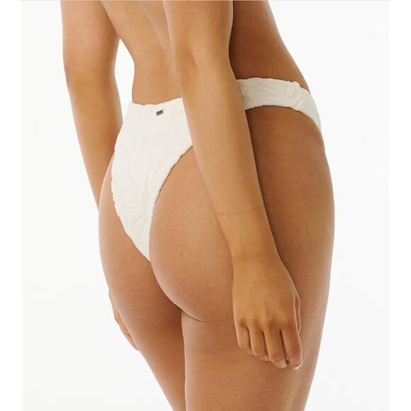 Rip Curl Santorini Terry Hi Leg Bikini Bottom - Shell Large NWT - Picture 10 of 10